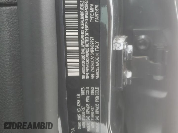 2022 Jeep Renegade Sport with VIN ZACNJCA15NPN89797, listed as a Copart auction lot 82684823 with 7,019 mi miles and . Bid and sale history available at DreamBid. Image 12.