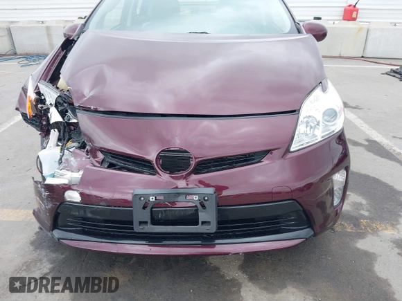 2013 Toyota Prius One with VIN JTDKN3DU1D5574074, listed as a IAAI auction lot 41894309 with 92,448 mi miles. Bid and sale history available at carsss.com. Image 12.