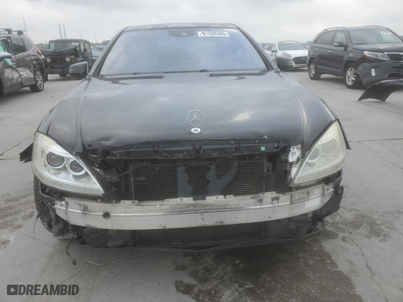2010 Mercedes-Benz S-Class S 550 with VIN WDDNG7BB1AA350585, listed as a Copart auction lot 51339485 with 151,635 mi miles and Salvage Title. Bid and sale history available at carsss.com. Image 5.