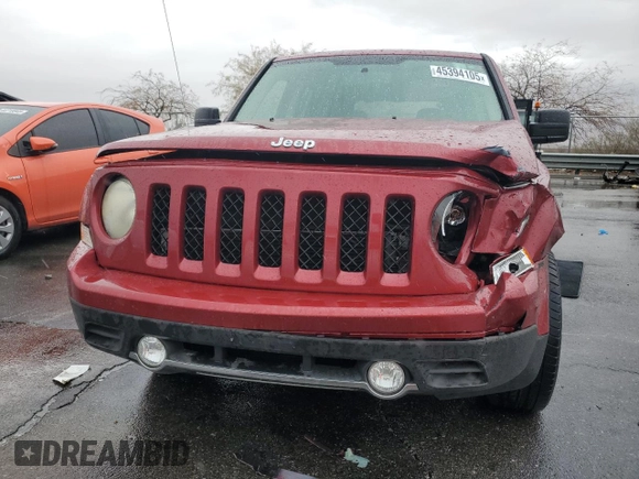 2017 Jeep Patriot High Altitude with VIN 1C4NJPFAXHD207561, listed as a Copart auction lot 45394105 with 74,599 mi miles and Salvage Title. Bid and sale history available at carsss.com. Image 5.