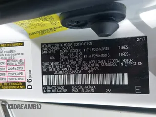 2018 Lexus GX 460 z VIN JTJBM7FX2J5195708, wystawiony jako IAAI lot #42168581 z przebiegiem 121 857 mil mil oraz . Historia ofert i sprzedaży dostępna na DreamBid. Obrazek 9.