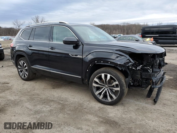 2023 Volkswagen Atlas SEL Premium R-Line with VIN 1V2FR2CA5PC552133, listed as a Copart auction lot 47933765 with 19,564 mi miles and Salvage title. Bid and sale history available at DreamBid. Image 4.