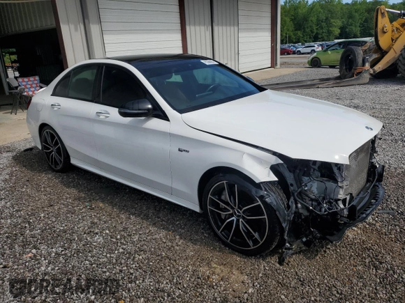 2019 Mercedes-Benz C 43 AMG with VIN 55SWF6EB5KU304210, listed as a Copart auction lot 57812795 with 48,925 mi miles and Clean title. Bid and sale history available at DreamBid. Image 4.