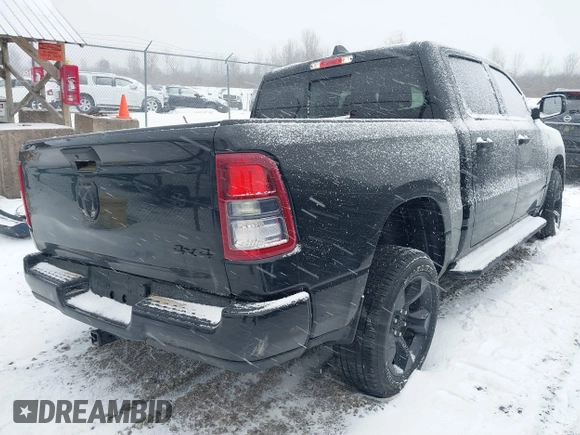 2024 Ram 1500 Tradesman with VIN 1C6RRFGG9RN208985, listed as a IAAI auction lot 41705580 with 7,602 mi miles and . Bid and sale history available at DreamBid. Image 4.