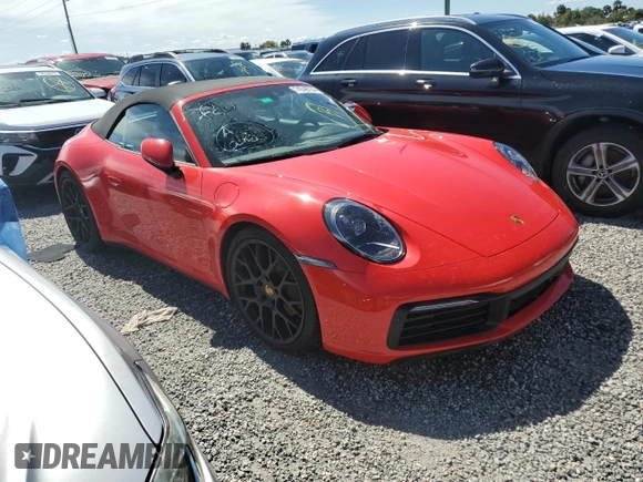 2024 Porsche 911 Carrera with VIN WP0CA2A95RS238446, listed as a Copart auction lot 74348734 with Not Provided miles and Salvage Title. Bid and sale history available at DreamBid. Image 4.