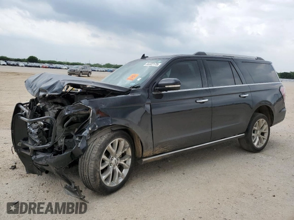 2018 Ford Expedition Max Limited z VIN 1FMJK1KT9JEA60967, wystawiony jako Copart lot #55322175 z przebiegiem 108 734 mil mil oraz Szkoda całkowita • Salvage title. Historia ofert i sprzedaży dostępna na DreamBid. Obrazek 1.
