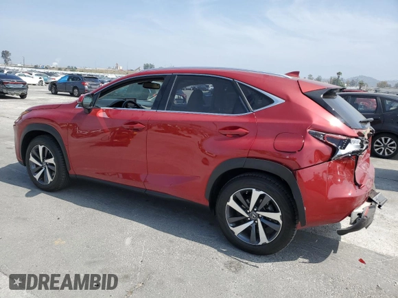 2020 Lexus NX with VIN JTJGARBZ7L5020469, listed as a Copart auction lot 53142565 with 9,260 mi miles and Salvage Title. Bid and sale history available at carsss.com. Image 2.