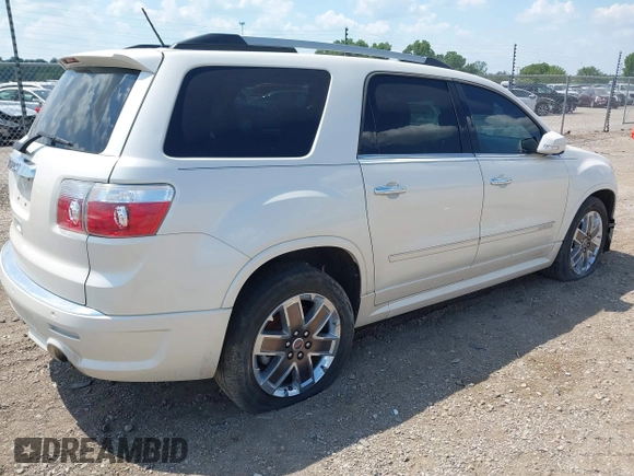 2012 GMC Acadia Denali with VIN 1GKKRTED2CJ247504, listed as a IAAI auction lot 39712204 with 134,223 mi miles and . Bid and sale history available at DreamBid. Image 4.