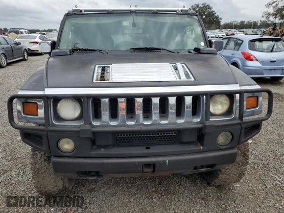 2003 Hummer H2 with VIN 5GRGN23U93H111760, listed as a Copart auction lot 79600154 with 154,552 mi miles and Salvage Title. Bid and sale history available at carsss.com. Image 5.