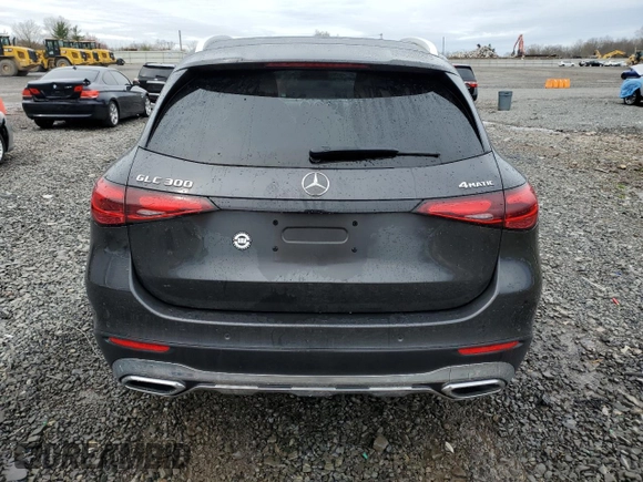 2024 Mercedes-Benz GLC with VIN W1NKM4HB2RF086876, listed as a Copart auction lot 51835205 with 0 mi miles and Salvage Title. Bid and sale history available at carsss.com. Image 6.