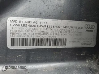 2012 Audi A4 Premium Plus с VIN WAUHFAFL7CN014829, выставлен на аукционе Copart как лот 57754855 с пробегом Не указан миль и Списание • Salvage title. История ставок и продаж доступна на DreamBid. Изображение 12.