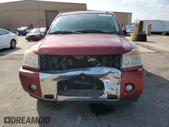 2014 Nissan Titan SV with VIN 1N6BA0ED0EN511331, listed as a Copart auction lot 48921865 with 119,373 mi miles and Salvage title. Bid and sale history available at DreamBid. Image 5.
