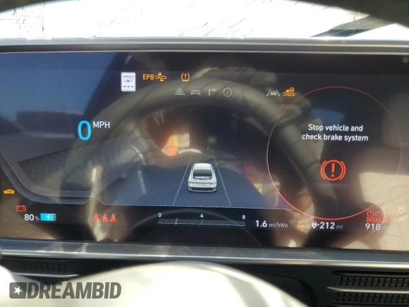 2024 Hyundai IONIQ 6 Limited with VIN KMHM54AA8RA079342, listed as a Copart auction lot 46758565 with 918 mi miles and Salvage Title. Bid and sale history available at carsss.com. Image 9.