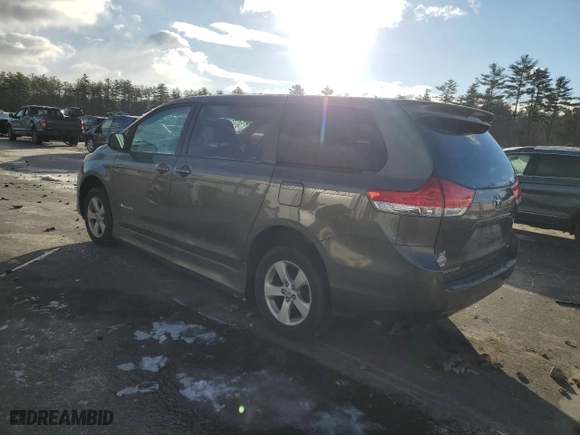 2011 Toyota Sienna LE AAS with VIN 5TDKK3DC8BS037614, listed as a Copart auction lot 83821514 with 179,175 mi miles and Clean Title. Bid and sale history available at carsss.com. Image 2.