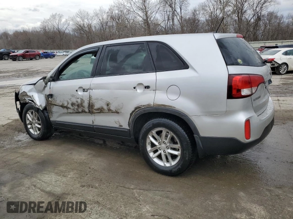 2015 Kia Sorento LX with VIN 5XYKT3A6XFG601732, listed as a Copart auction lot 49853875 with 108,466 mi miles and Salvage Title. Bid and sale history available at DreamBid. Image 2.