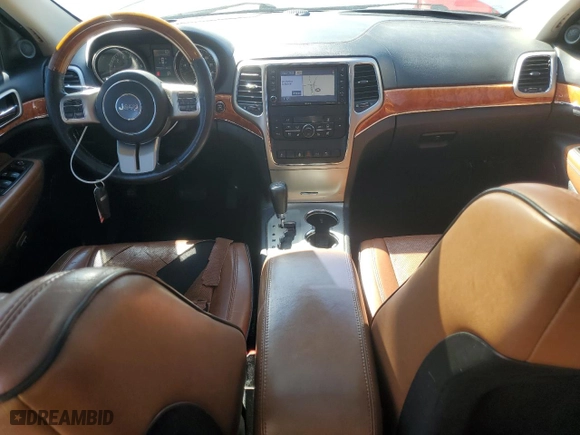 2012 Jeep Grand Cherokee Overland with VIN 1C4RJFCG4CC175502, listed as a Copart auction lot 48452945 with 157,267 mi miles and Salvage Title. Bid and sale history available at carsss.com. Image 8.