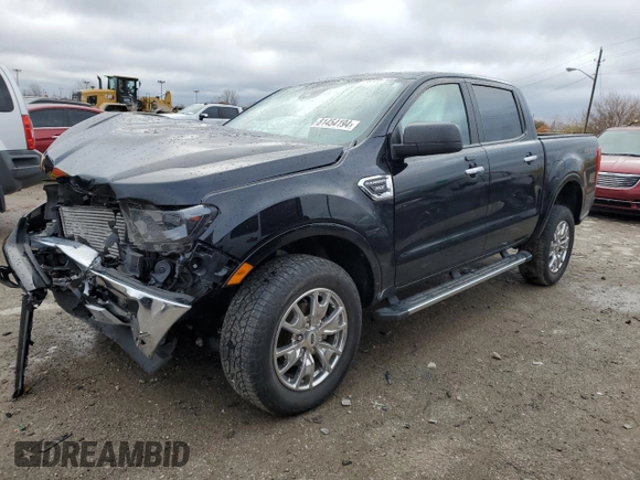 2019 Ford Ranger XL with VIN 1FTER4FH4KLA33889, listed as a Copart auction lot 81454194 with 40,458 mi miles and Salvage Title. Bid and sale history available at carsss.com. Image 1.