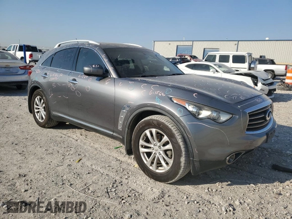 2012 Infiniti FX35 with VIN JN8AS1MU9CM122598, listed as a Copart auction lot 74935124 with 168,482 mi miles and Clean Title. Bid and sale history available at carsss.com. Image 4.