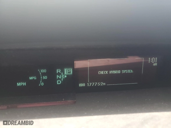 2010 Toyota Prius II with VIN JTDKN3DU2A5203095, listed as a Copart auction lot 53210205 with 177,752 mi miles and Clean Title. Bid and sale history available at carsss.com. Image 9.