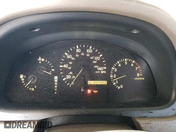 2001 Lexus RX 300 with VIN JTJHF10U610199760, listed as a Copart auction lot 55637985 with 237,253 mi miles and Salvage Title. Bid and sale history available at DreamBid. Image 9.