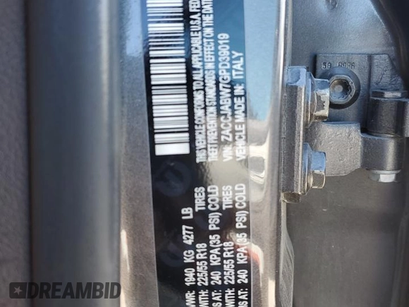2016 Jeep Renegade Latitude with VIN ZACCJABW7GPD39019, listed as a Copart auction lot 71402474 with 136,390 mi miles and Non Repairable. Bid and sale history available at DreamBid. Image 15.