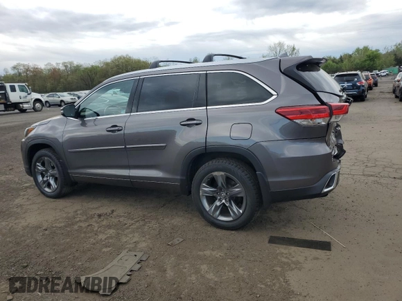 2019 Toyota Highlander Limited with VIN 5TDDZRFH0KS992455, listed as a Copart auction lot 54707655 with 408,319 mi miles and Salvage title. Bid and sale history available at DreamBid. Image 2.