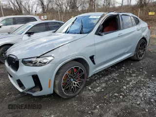 2023 BMW X4 M with VIN 5YM23EC00P9S11365, listed as a Copart auction lot 51417765 with 15,151 mi miles and Non Repairable. Bid and sale history available at carsss.com. Image 1.