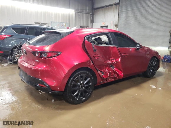 2019 Mazda Mazda3 Hatchback w/Preferred Pkg with VIN JM1BPAMM4K1139522, listed as a Copart auction lot 87874855 with 68,405 mi miles and Salvage Title. Bid and sale history available at carsss.com. Image 3.