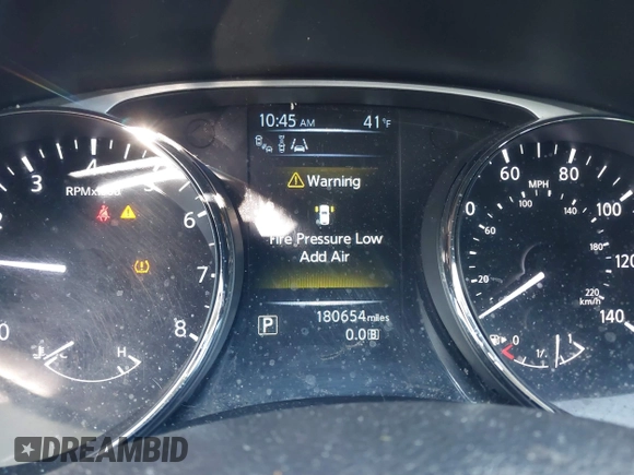 2015 Nissan Rogue SL with VIN 5N1AT2MV5FC851582, listed as a IAAI auction lot 41752765 with 180,654 mi miles. Bid and sale history available at carsss.com. Image 7.
