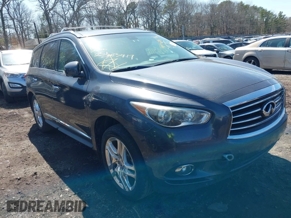 2014 Infiniti QX60 with VIN 5N1AL0MM7EC501977, listed as a IAAI auction lot 41942891 with Not Provided miles. Bid and sale history available at carsss.com. Image 1.