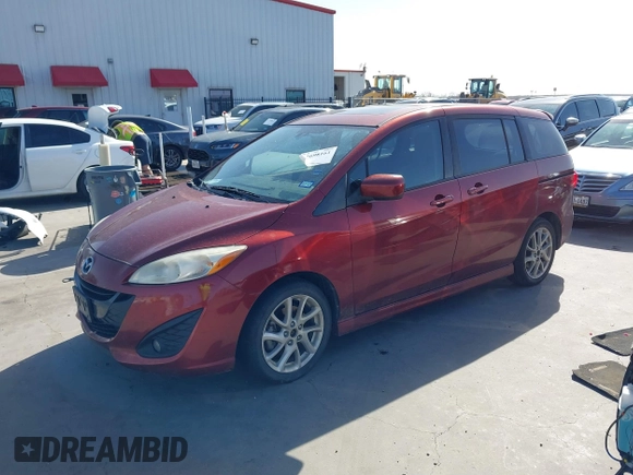 2012 Mazda Mazda5 Grand Touring with VIN JM1CW2DL1C0132281, listed as a IAAI auction lot 41698161 with 121,179 mi miles. Bid and sale history available at carsss.com. Image 17.