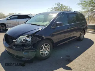 2006 Honda Odyssey EX-L with VIN 5FNRL387X6B121159, listed as a Copart auction lot 60482675 with 173,501 mi miles and Salvage title. Bid and sale history available at DreamBid. Image 1.