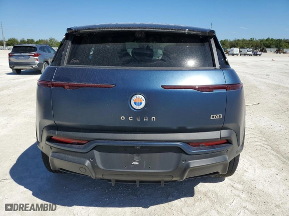 2023 Fisker Ocean One with VIN VCF1ZBU21PG004075, listed as a Copart auction lot 48259195 with 0 mi miles and Non Repairable. Bid and sale history available at carsss.com. Image 6.
