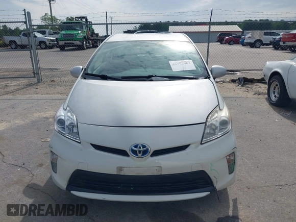 2013 Toyota Prius One with VIN JTDKN3DU5D0352800, listed as a IAAI auction lot 42102084 with 341,876 mi miles. Bid and sale history available at carsss.com. Image 6.