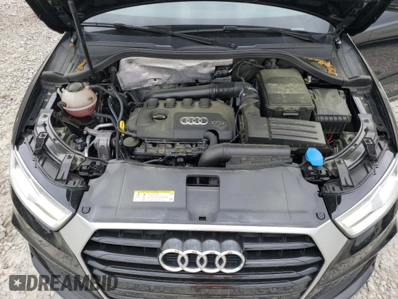 2018 Audi Q3 Premium with VIN WA1BCCFS3JR016128, listed as a Copart auction lot 53683375 with 71,172 mi miles and Salvage title. Bid and sale history available at DreamBid. Image 11.