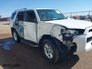 2017 Toyota 4Runner SR5 with VIN JTEZU5JR1H5158802, listed as a IAAI auction lot 41587948 with 114,804 mi miles. Bid and sale history available at carsss.com. Image 6.