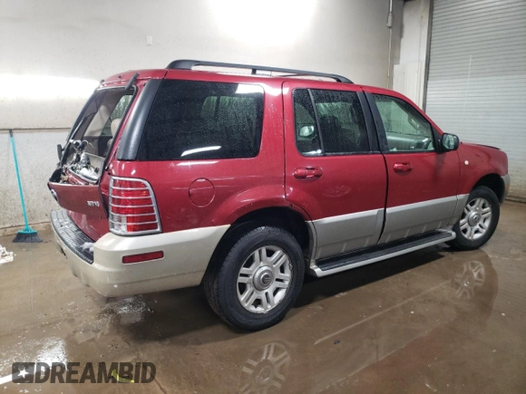 2003 Mercury Mountaineer Convenience z VIN 4M2ZU86W73ZJ17400, wystawiony jako Copart lot #49827955 z przebiegiem 166 739 mil mil oraz Szkoda całkowita • Salvage title. Historia ofert i sprzedaży dostępna na DreamBid. Obrazek 3.