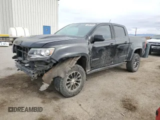 2020 Chevrolet Colorado 4WD ZR2 z VIN 1GCGTEEN4L1108305, wystawiony jako Copart lot #48967645 z przebiegiem 50 763 mil mil oraz Szkoda całkowita • Salvage title. Historia ofert i sprzedaży dostępna na DreamBid. Obrazek 1.