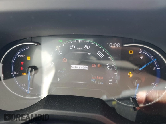 2023 Toyota RAV4 Hybrid LE with VIN JTMLWRFV0PD207803, listed as a Copart auction lot 55694695 with 13,198 mi miles and Salvage title. Bid and sale history available at DreamBid. Image 9.