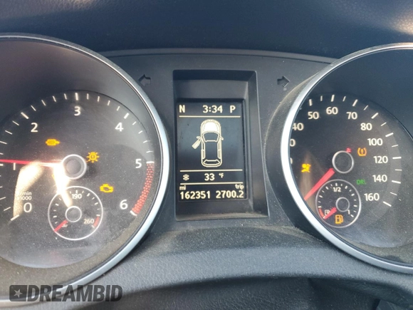 2013 Volkswagen Golf TDI with VIN WVWDM7AJ4DW131117, listed as a Copart auction lot 41603505 with 162,351 mi miles and Salvage title. Bid and sale history available at DreamBid. Image 9.