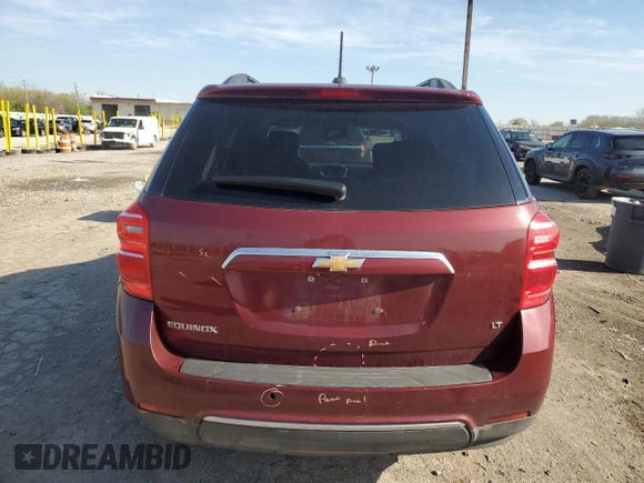 2017 Chevrolet Equinox LT with VIN 2GNALCEK7H1557535, listed as a Copart auction lot 53992335 with 114,206 mi miles and Salvage Title. Bid and sale history available at DreamBid. Image 6.