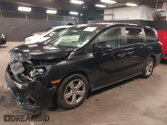 2019 Honda Odyssey EX-L z VIN 5FNRL6H71KB083154, wystawiony jako IAAI lot #42187213 z przebiegiem 77 179 mil mil oraz . Historia ofert i sprzedaży dostępna na DreamBid. Obrazek 2.