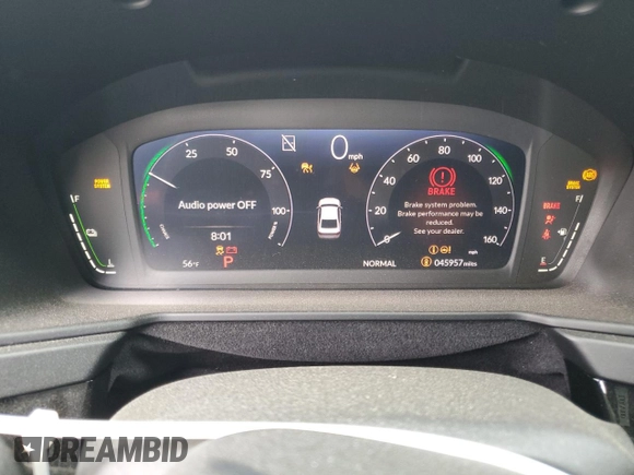 2024 Honda Accord Sport with VIN 1HGCY2F55RA048042, listed as a Copart auction lot 47056795 with 45,957 mi miles and Salvage title. Bid and sale history available at DreamBid. Image 9.