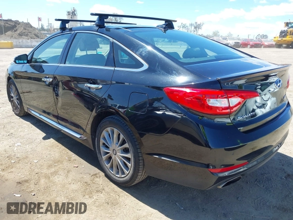 2015 Hyundai Sonata 2.4L Sport with VIN 5NPE34AFXFH163452, listed as a IAAI auction lot 41946262 with 47,730 mi miles. Bid and sale history available at carsss.com. Image 3.