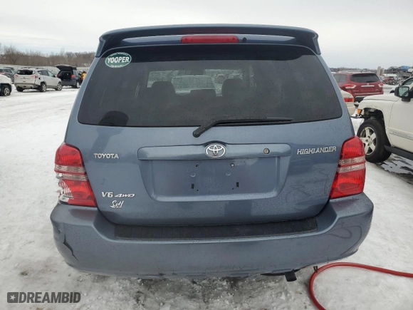 2003 Toyota Highlander with VIN JTEHF21AX30134485, listed as a Copart auction lot 42171535 with 185,511 mi miles and Salvage Title. Bid and sale history available at carsss.com. Image 6.