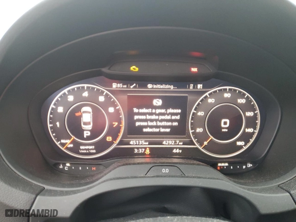 2019 Audi A3 Sedan Premium Plus with VIN WAUJEGFF5K1019762, listed as a Copart auction lot 41427554 with 45,135 mi miles. Bid and sale history available at carsss.com. Image 9.