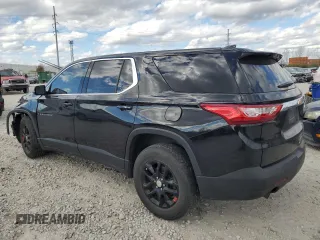 2018 Chevrolet Traverse LS with VIN 1GNEVFKW4JJ185006, listed as a Copart auction lot 79370644 with 165,143 mi miles and Salvage Title. Bid and sale history available at carsss.com. Image 2.