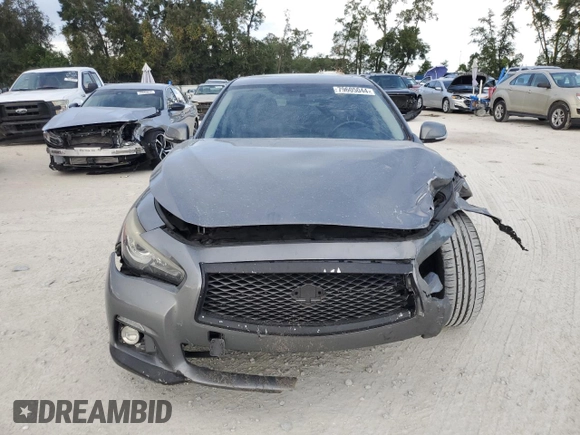 2017 Infiniti Q50 3.0t Premium with VIN JN1EV7AP7HM730037, listed as a Copart auction lot 79605044 with 106,596 mi miles and Salvage Title. Bid and sale history available at carsss.com. Image 5.