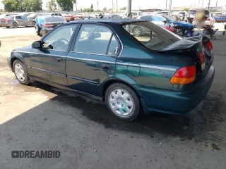 1998 Honda Civic DX with VIN JHMEJ6625WS000750, listed as a Copart auction lot 62486554 with 149,369 mi miles and Salvage Title. Bid and sale history available at DreamBid. Image 2.