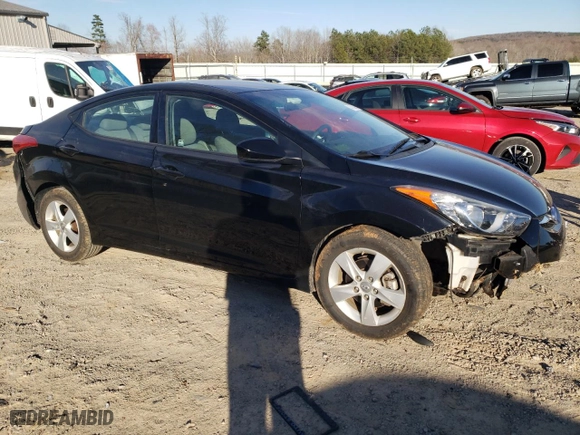 2013 Hyundai Elantra GLS with VIN 5NPDH4AE3DH429699, listed as a Copart auction lot 47437455 with 76,359 mi miles and Salvage Title. Bid and sale history available at carsss.com. Image 4.
